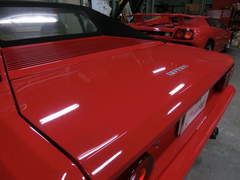 フェラーリ・モンデアル赤色塗装お手入れ方法とコツ
