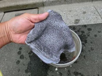 車の虫殻を簡単に落とせる真水洗いの洗車方法