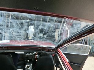 旧車フェアレディ２４０ZGの窓ガラス・クリーティング