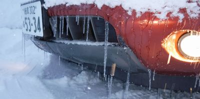 車に氷柱が出来るくらいの寒冷地でも便利な解凍術