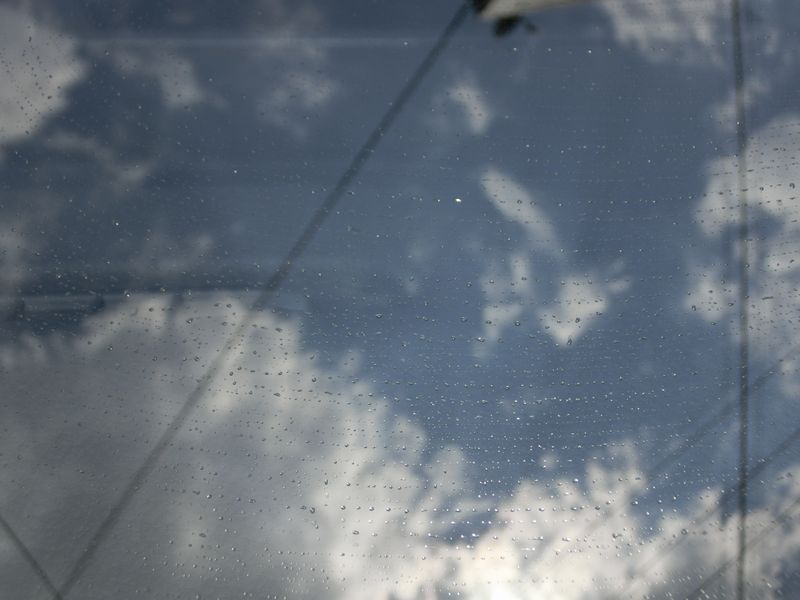 車の窓ガラスに付いた虫殻を洗剤要らずに取る方法