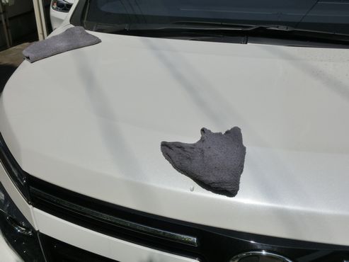 トヨタ・ボクシーで見る鳥の糞を簡単に洗い落とす方法